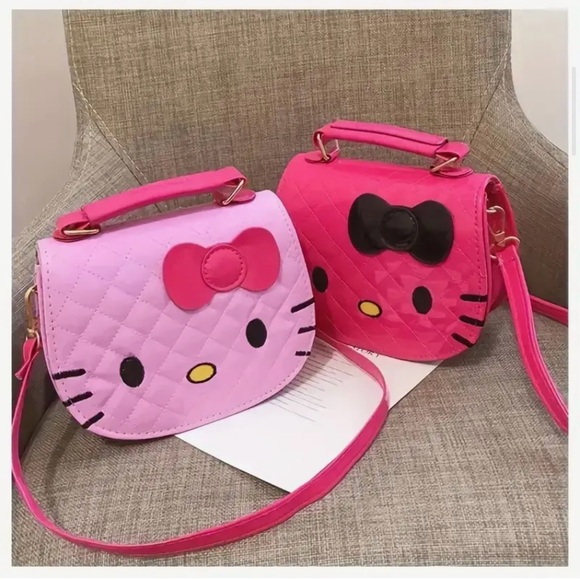Sanrio Hello Kitty Dark Pink Crossbody Bag - Picture 11 of 11